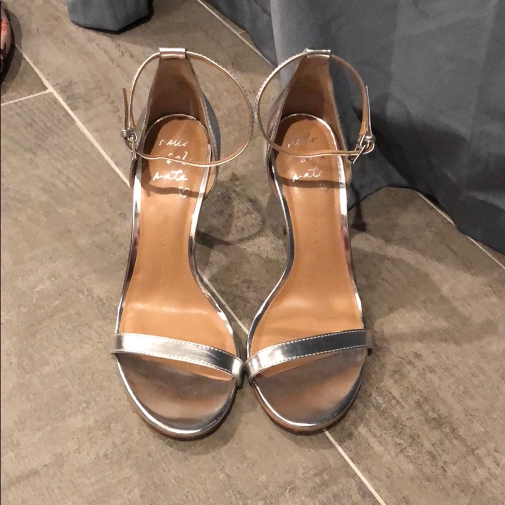 Banana Republic silver Sandals